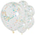 multi farvet konfetti ballon-Partydeluxe