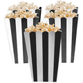 Popcorn bæger sort/hvid-Partydeluxe