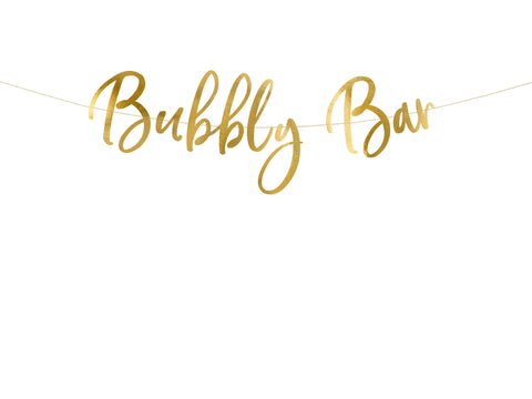 Bubbly Bar banner - Guld
