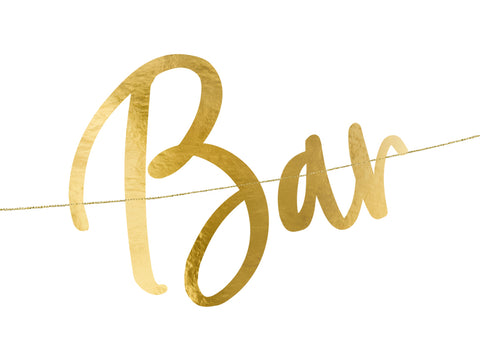 Bubbly Bar banner - Guld