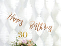 Happy Birthday banner - Rose Gold