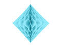 Himmel blå honeycomb diamant 20 cm-Partydeluxe