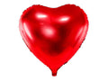 Folie ballon, rød hjerte-Partydeluxe