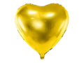 Folie ballon, Guld hjerte-Partydeluxe