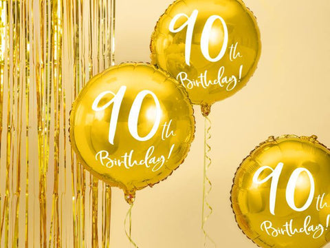 90 år folieballon-Partydeluxe
