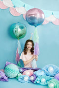 Folie ballon, lilla & blå-Partydeluxe
