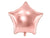 Folie ballon, rosa guld stjerne-Partydeluxe