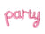 Pink party ballon-Partydeluxe