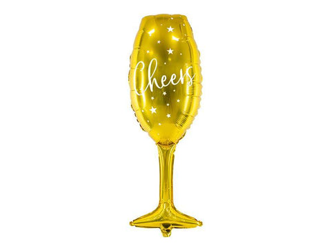 Champagneglas folieballon-Partydeluxe