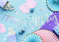 Happy Birthday banner - Iriserende-Partydeluxe
