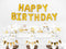 Happy Birthday Servietter Guld-Partydeluxe