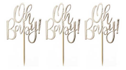 Oh baby cake topper