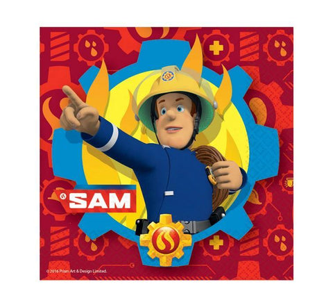 Brandmand Sam servietter-Partydeluxe