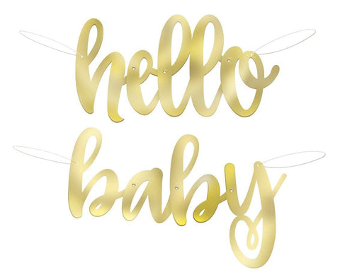 Hello baby banner-Partydeluxe
