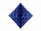Navy blå honeycomb diamant 20 cm-Partydeluxe