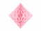 Lyserød honeycomb diamant 20 cm-Partydeluxe