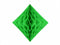 Lyse grøn honeycomb diamant 20 cm-Partydeluxe