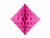 Mørk lyserød honeycomb diamant 30 cm-Partydeluxe