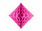 Mørk lyserød honeycomb diamant 30 cm-Partydeluxe