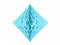 Himmel blå honeycomb diamant 30 cm-Partydeluxe