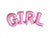 Pink Girl ballon-Partydeluxe