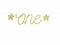 ONE banner, guld-Partydeluxe