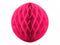 Mørk lyserød honeycomb kugle 30 cm-Partydeluxe