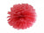 Rød Pompom 25 cm-Partydeluxe