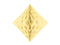 Cremefarvet honeycomb diamant 20 cm-Partydeluxe