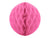 Pink honeycomb kugle 30 cm-Partydeluxe